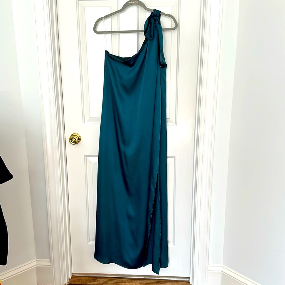NWT Wade Voss Gorgeous Teal Green Long Dress